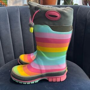 Western Chief Unisex-Child Winterprene Cold Weather snow Boots - rainbow